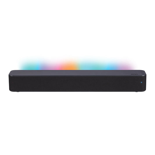 20 Inch Bluetooth 2.0 Channel Soundbar with Multi-Color LED Lighting, Black