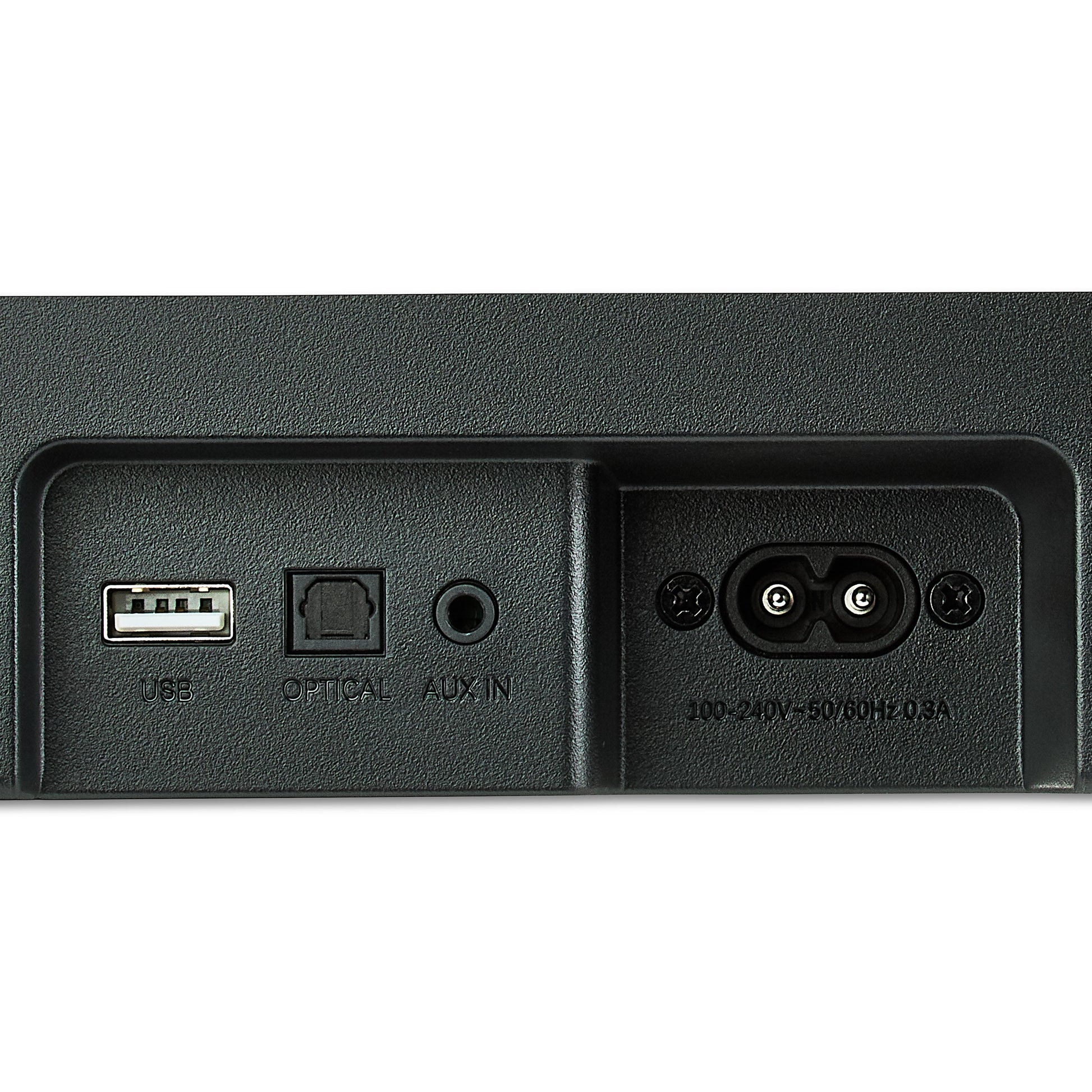 20 Inch Bluetooth 2.0 Channel Soundbar with Multi-Color LED Lighting, Black