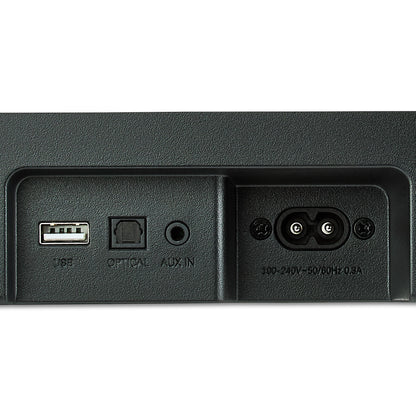 20 Inch Bluetooth 2.0 Channel Soundbar with Multi-Color LED Lighting, Black