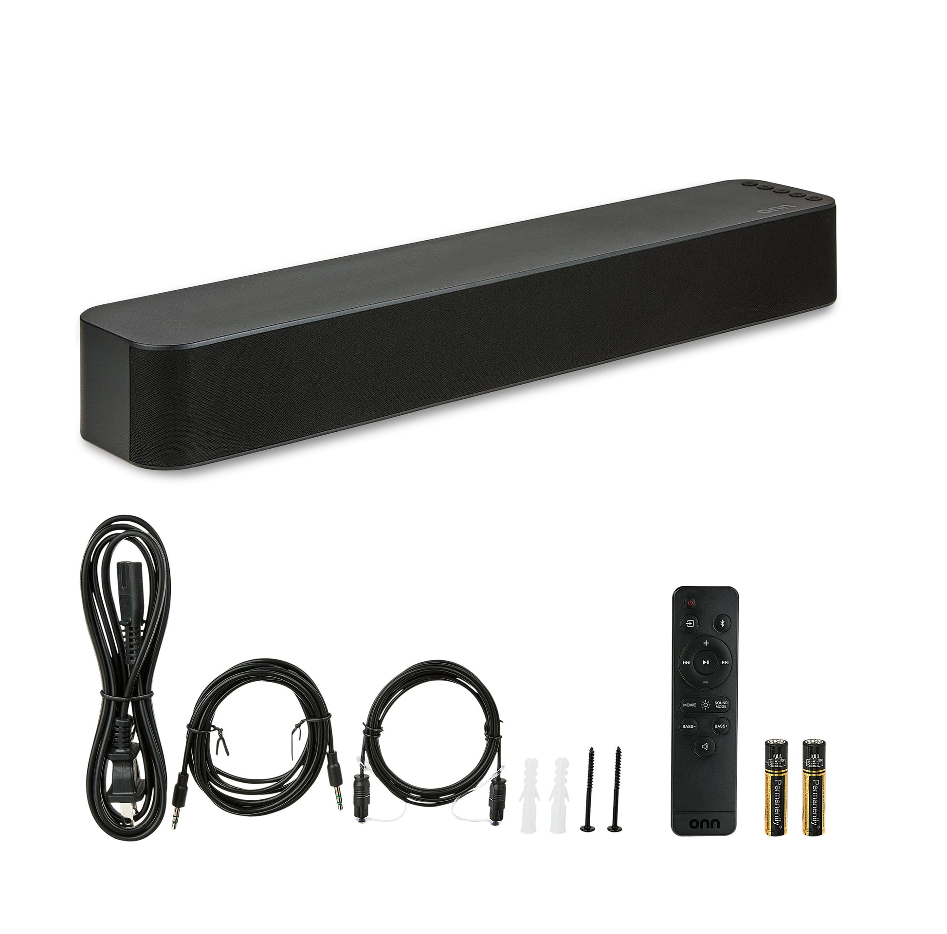 20 Inch Bluetooth 2.0 Channel Soundbar with Multi-Color LED Lighting, Black